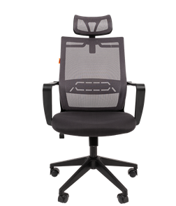 Кресло офисное CHAIRMAN 545 сетка/ткань серый в Архангельске - предосмотр 3