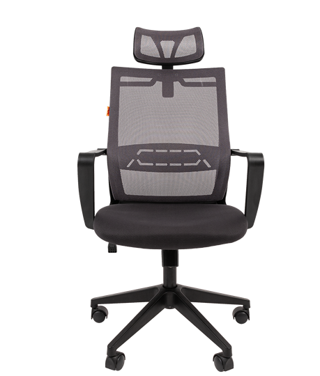 Кресло офисное CHAIRMAN 545 сетка/ткань серый в Архангельске - изображение 3