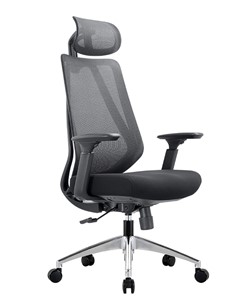 Офисное кресло CHAIRMAN 580 Сетчатый акрил серый / Полиэстер черный в Архангельске