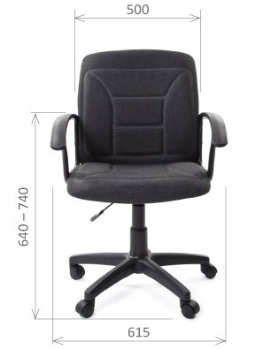 Кресло офисное CHAIRMAN 627 ткань, цвет черный в Архангельске - изображение 2
