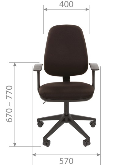 Кресло CHAIRMAN 661 Ткань стандарт 15-21 черная в Архангельске - изображение 3