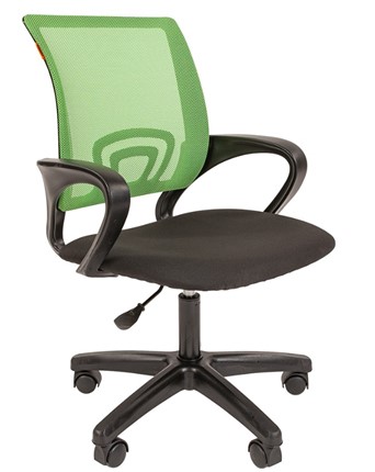 Офисное кресло CHAIRMAN 696 black LT, зеленое в Архангельске - изображение
