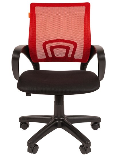 Кресло компьютерное CHAIRMAN 696 black Сетчатый акрил DW69 красный в Архангельске - изображение 4