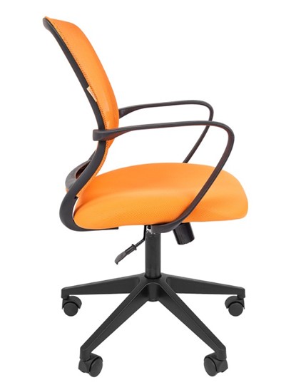 Кресло CHAIRMAN 698 black TW, ткань, цвет оранжевый в Архангельске - изображение 2