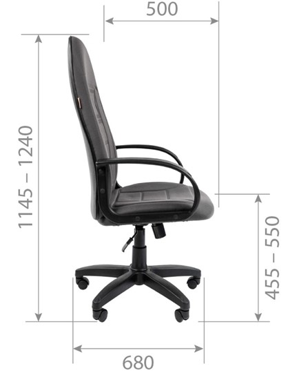 Компьютерное кресло CHAIRMAN 727 ткань ст., цвет серый в Архангельске - изображение 4