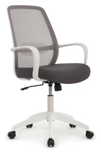 Кресло Design W-207, Белый пластик/серая сетка в Архангельске - предосмотр