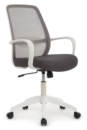 Кресло Design W-207, Белый пластик/серая сетка в Архангельске - изображение