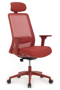 Офисное кресло Design WORK W-218C, Красный пластик/Красная сетка в Архангельске - предосмотр