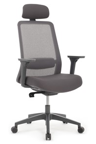 Кресло Design WORK W-218C, Серый пластик/Серая сетка в Архангельске