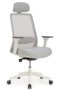 Компьютерное кресло Design WORK W-218C, Светло-серый пластик/Светло-серая сетка в Архангельске