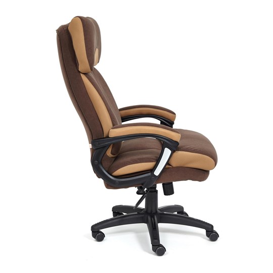 Кресло DUKE флок/ткань, коричневый/бронза, 6/TW-21 арт.14043 в Архангельске - изображение 6