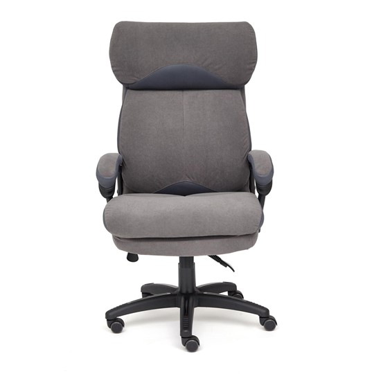 Кресло офисное DUKE флок/ткань, серый/серый, 29/TW-12 арт.14039 в Архангельске - изображение 1
