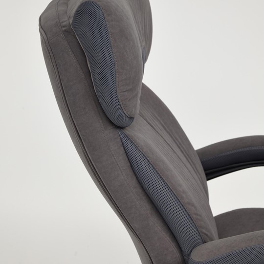 Кресло офисное DUKE флок/ткань, серый/серый, 29/TW-12 арт.14039 в Архангельске - изображение 10