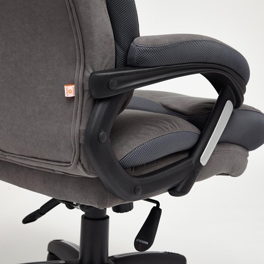 Кресло офисное DUKE флок/ткань, серый/серый, 29/TW-12 арт.14039 в Архангельске - изображение 19