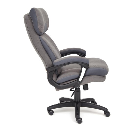 Кресло офисное DUKE флок/ткань, серый/серый, 29/TW-12 арт.14039 в Архангельске - изображение 8