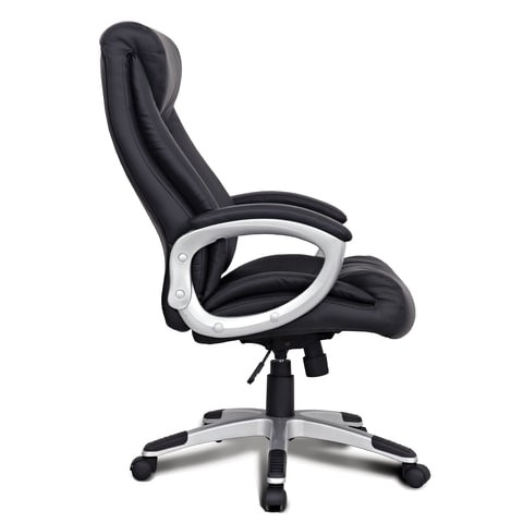 Офисное кресло из натуральной кожи BRABIX "Grand EX-500", черное, 530861 в Архангельске - изображение 2