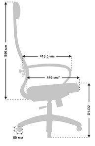 Офисное кресло МЕТТА B 1m 5/K116, Основание 17831 серый в Архангельске - предосмотр 3