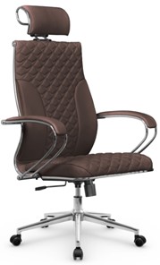 Офисное кресло Metta L 2c 44C/K116 Infinity Easy Clean топган, нижняя часть 17852 темно-коричневый в Архангельске