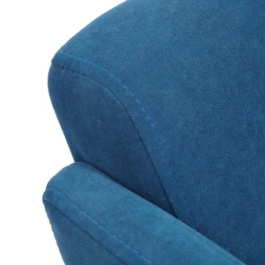 Компьютерное кресло MILAN хром флок, синий, арт.13948 в Архангельске - изображение 6