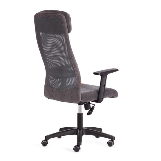 Кресло офисное PROFIT PLT флок/ткань, серый, 29/W-12, арт.20537 в Архангельске - изображение 2