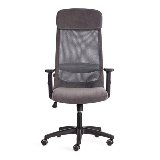 Кресло офисное PROFIT PLT флок/ткань, серый, 29/W-12, арт.20537 в Архангельске - изображение 4