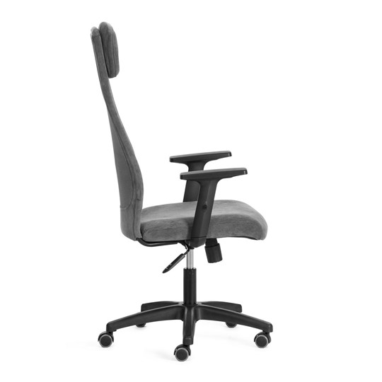 Кресло офисное PROFIT PLT флок/ткань, серый, 29/W-12, арт.20537 в Архангельске - изображение 1