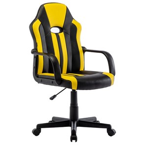 Офисное кресло RABIX "Stripe GM-202", экокожа, черное/желтое, 532510 в Архангельске - предосмотр
