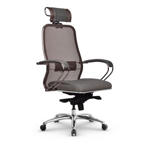 Офисное кресло Samurai SL-2.04 MPES Светло-коричневый / Серый в Архангельске - предосмотр