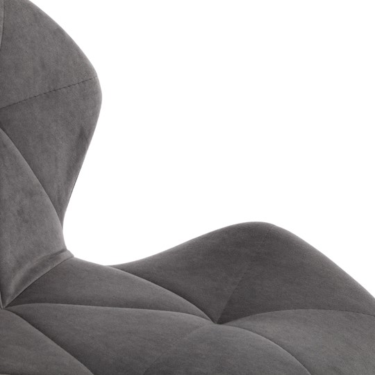 Кресло офисное SELFI флок, серый, арт.15302 в Архангельске - изображение 8