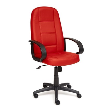 Кресло офисное СН747 кож/зам, красный, арт.7707 в Архангельске - изображение