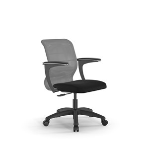 Офисное кресло SU-M-4/подл.160/осн.005 светло-серый/черный в Архангельске - предосмотр
