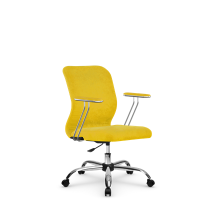 Офисное кресло SU-Mr-4/подл.078/осн.006 желтый в Архангельске - изображение