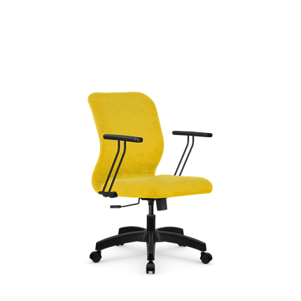 Кресло компьютерное SU-Mr-4/подл.109/осн.001 желтый в Архангельске - изображение