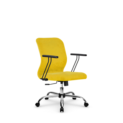 Кресло офисное SU-Mr-4/подл.109/осн.003  желтый в Архангельске - изображение