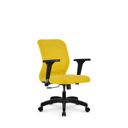 Кресло компьютерное SU-Mr-4/подл.200/осн.001 желтый в Архангельске - изображение