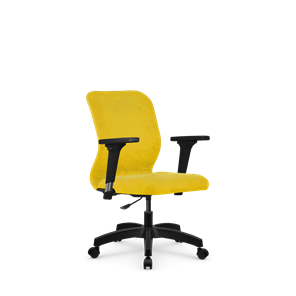 Кресло компьютерное SU-Mr-4/подл.200/осн.005 желтый в Архангельске - предосмотр 1