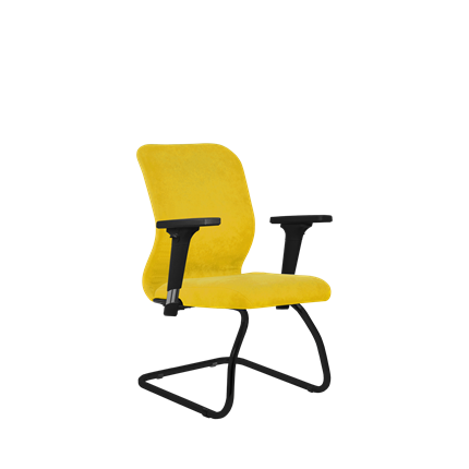 Кресло компьютерное SU-Mr-4/подл.200/осн.008 желтый в Архангельске - изображение