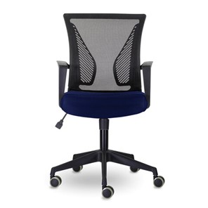 Компьютерное кресло Brabix Wings MG-309 (пластик черный, сетка, черное/синее) 532013 в Архангельске - предосмотр