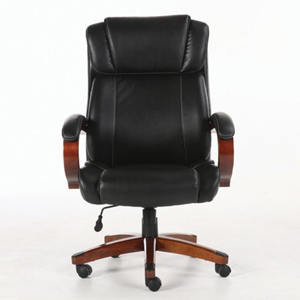 Кресло компьютерное Brabix Premium Magnum EX-701 (дерево, рециклированная кожа, черное) 531827 в Архангельске - изображение