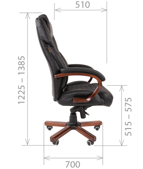 Кресло компьютерное CHAIRMAN 406, коричневый в Архангельске - изображение 5
