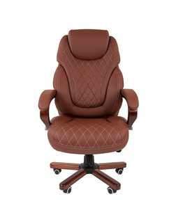 Кресло компьютерное CHAIRMAN 406, коричневый в Архангельске - предосмотр 2