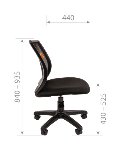 Офисное кресло CHAIRMAN 699 Б/Л Сетка TW-04 (серый) в Архангельске - изображение 5