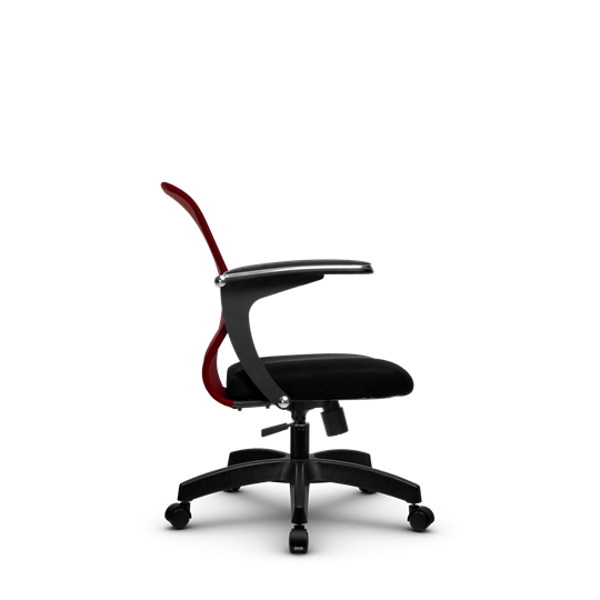 Офисное кресло SU-M-4/подл.160/осн.001, Бордовый/Черный в Архангельске - изображение 1