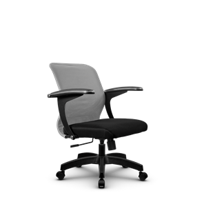 Офисное кресло SU-M-4/подл.160/осн.001, Светло-серый/Черный в Архангельске - предосмотр