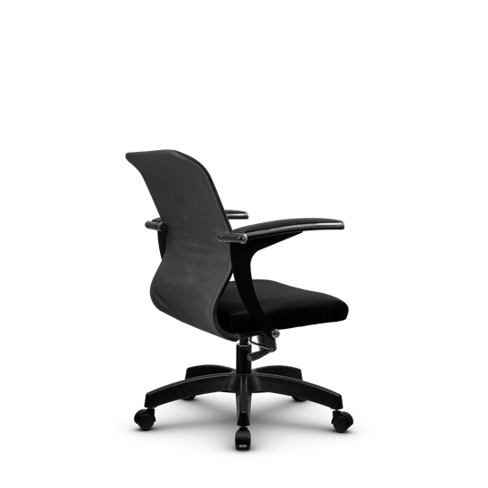 Кресло компьютерное SU-M-4/подл.160/осн.001, Темно-серый/Черный в Архангельске - изображение 2