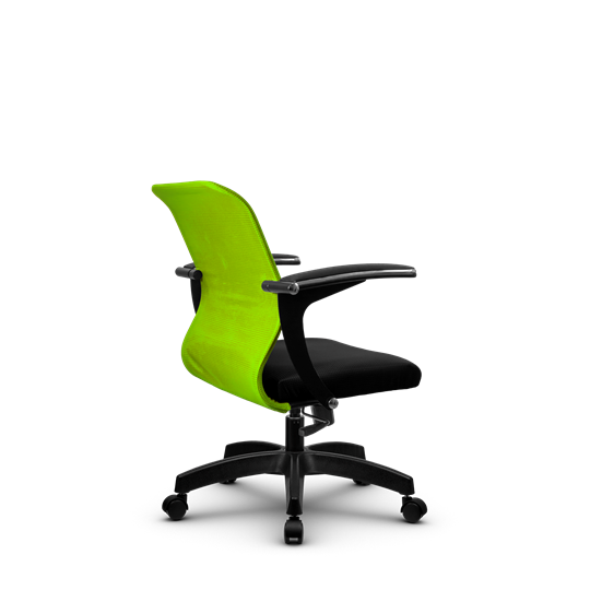 Кресло компьютерное SU-M-4/подл.160/осн.001, Зеленый/Черный в Архангельске - изображение 2