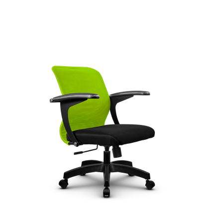 Кресло компьютерное SU-M-4/подл.160/осн.001, Зеленый/Черный в Архангельске - изображение