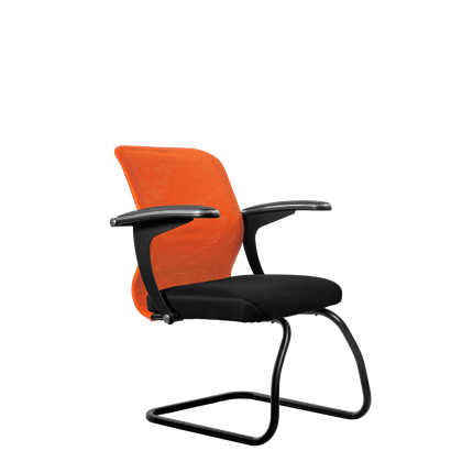 Офисный стул SU-M-4/подл.160/осн.008, Оранжевый/Черный в Архангельске - изображение