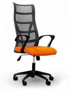 Кресло компьютерное 5600, оранж/черное в Архангельске - предосмотр