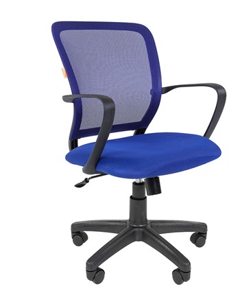 Офисное кресло CHAIRMAN 698 black TW-05, ткань, цвет синий в Архангельске - изображение